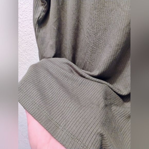 Olive Ruffle Sleeve Top - Picture 9 of 9